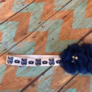 Newborn headband. “Blue Lives Matter”